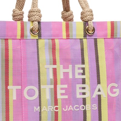 THE STRIPE MESH LARGE TOTE BAG